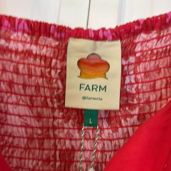 FARM Rio Red and Pink Floral Jumpsuit - Picture 5 of 14